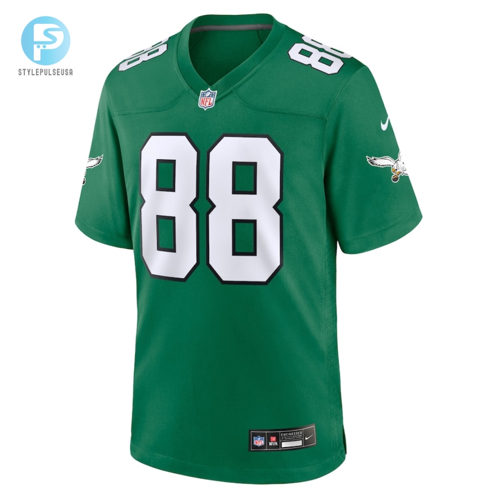 Mens Philadelphia Eagles Dallas Goedert Nike Kelly Green Alternate Game Player Jersey 