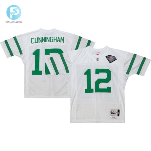 Mens Philadelphia Eagles 1994 Randall Cunningham Mitchell Ness White Authentic Throwback Retired Player Jersey stylepulseusa 1