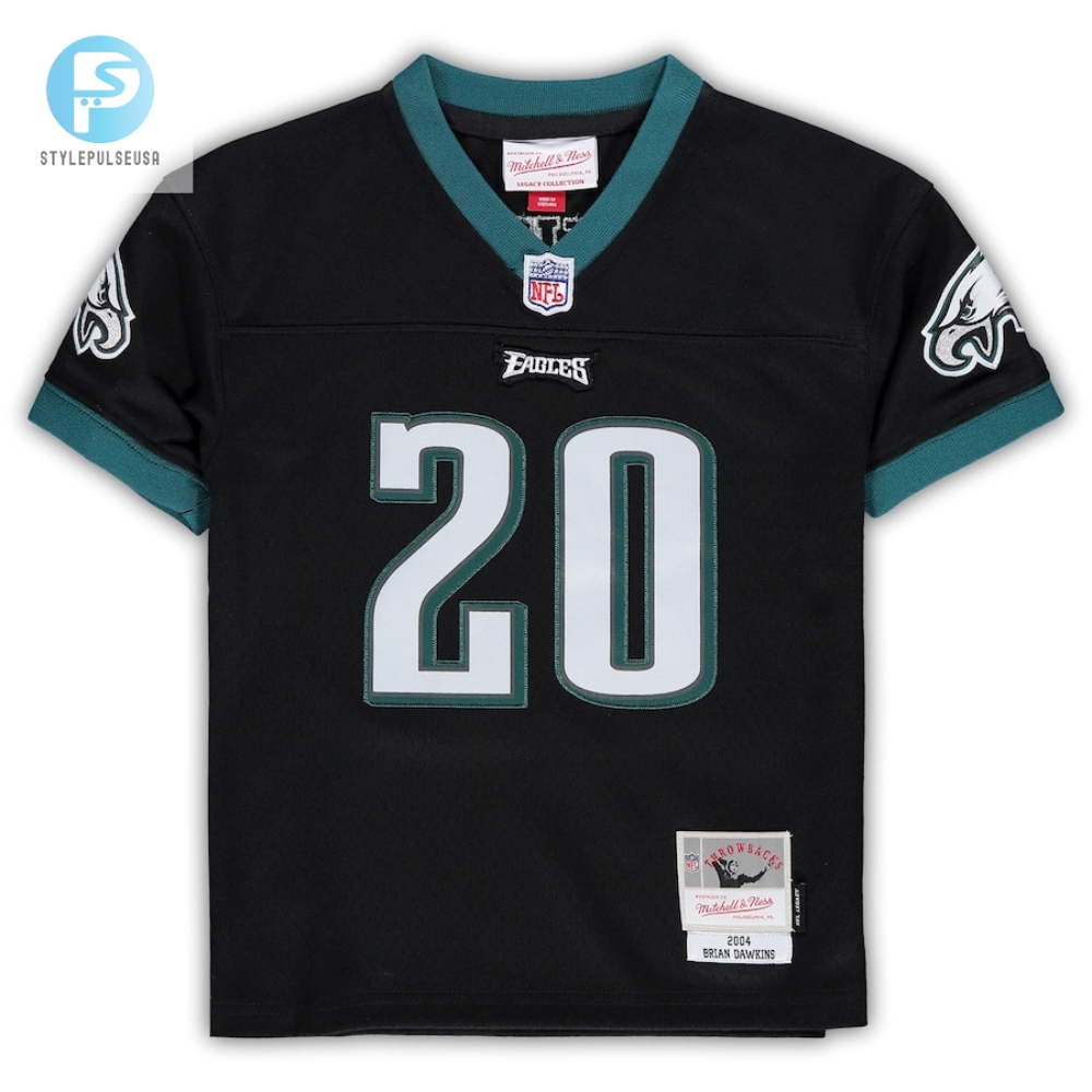 Toddler Mitchell  Ness Brian Dawkins Black Philadelphia Eagles 2004 Retired Legacy Jersey 