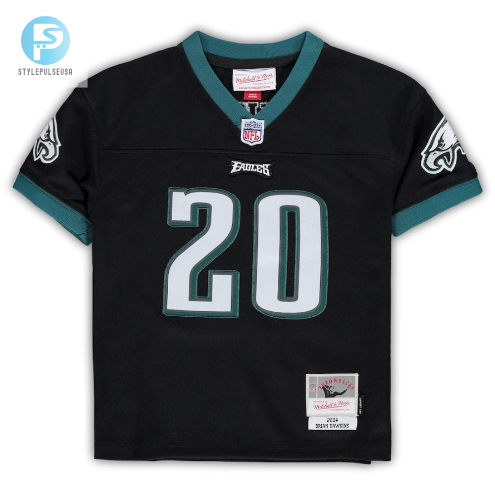 Infant Philadelphia Eagles Brian Dawkins Mitchell  Ness Black 2004 Retired Legacy Jersey 