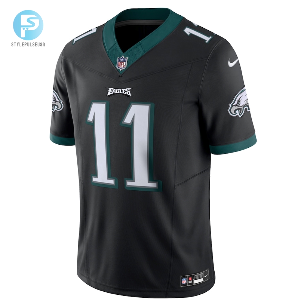 Mens Philadelphia Eagles A.J. Brown Nike Black Vapor F.U.S.E. Limited Jersey 