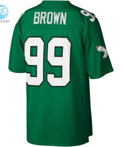 Mens Philadelphia Eagles Jerome Brown Mitchell Ness Kelly Green Legacy Replica Jersey stylepulseusa 1 2