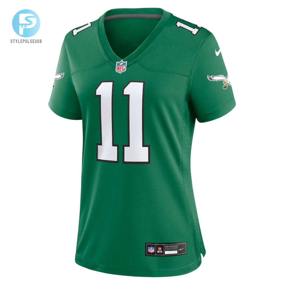 Womens Philadelphia Eagles A.J. Brown Nike Kelly Green Player Jersey 