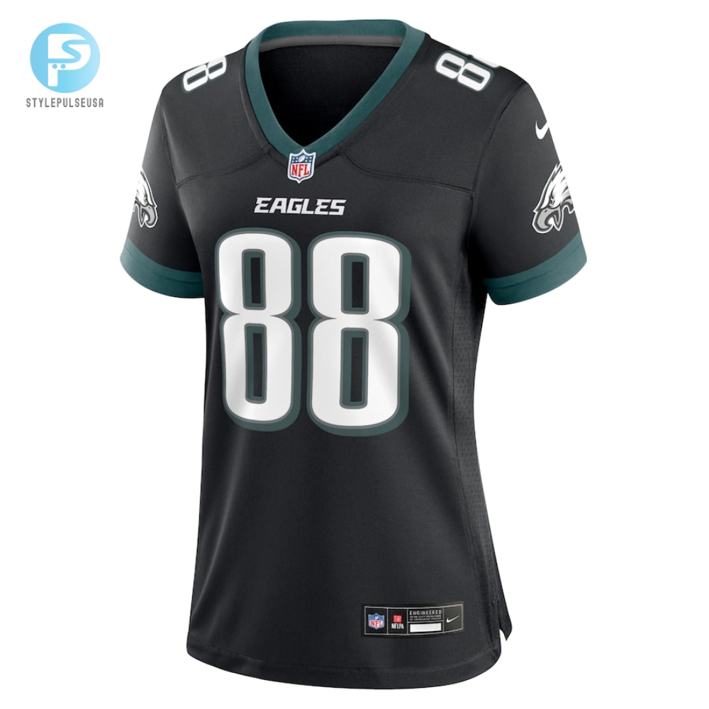 Womens Philadelphia Eagles Dallas Goedert Nike Black Alternate Game Jersey 