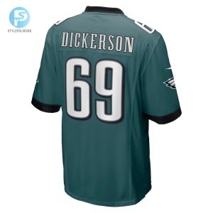 Mens Philadelphia Eagles Landon Dickerson Nike Midnight Green Game Player Jersey stylepulseusa 1 2