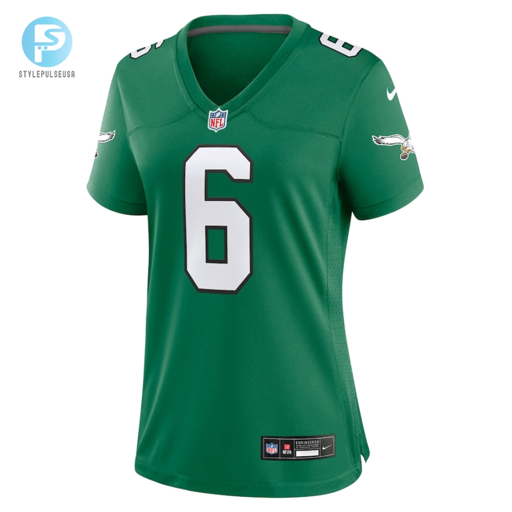 Womens Philadelphia Eagles Devonta Smith Nike Kelly Green Player Jersey 