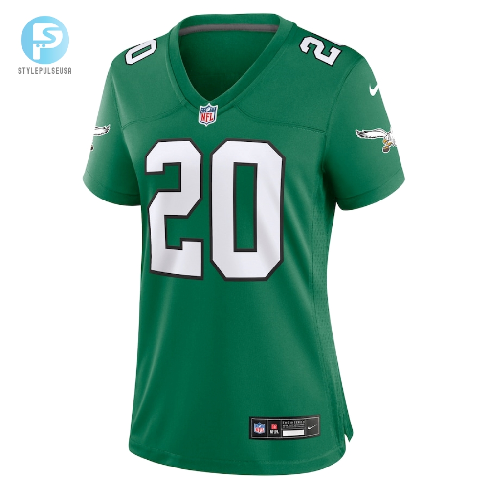 Womens Philadelphia Eagles Brian Dawkins Nike Kelly Green Alternate Game Jersey 