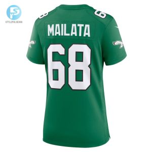 Womens Philadelphia Eagles Jordan Mailata Nike Kelly Green Alternate Game Jersey stylepulseusa 1 2