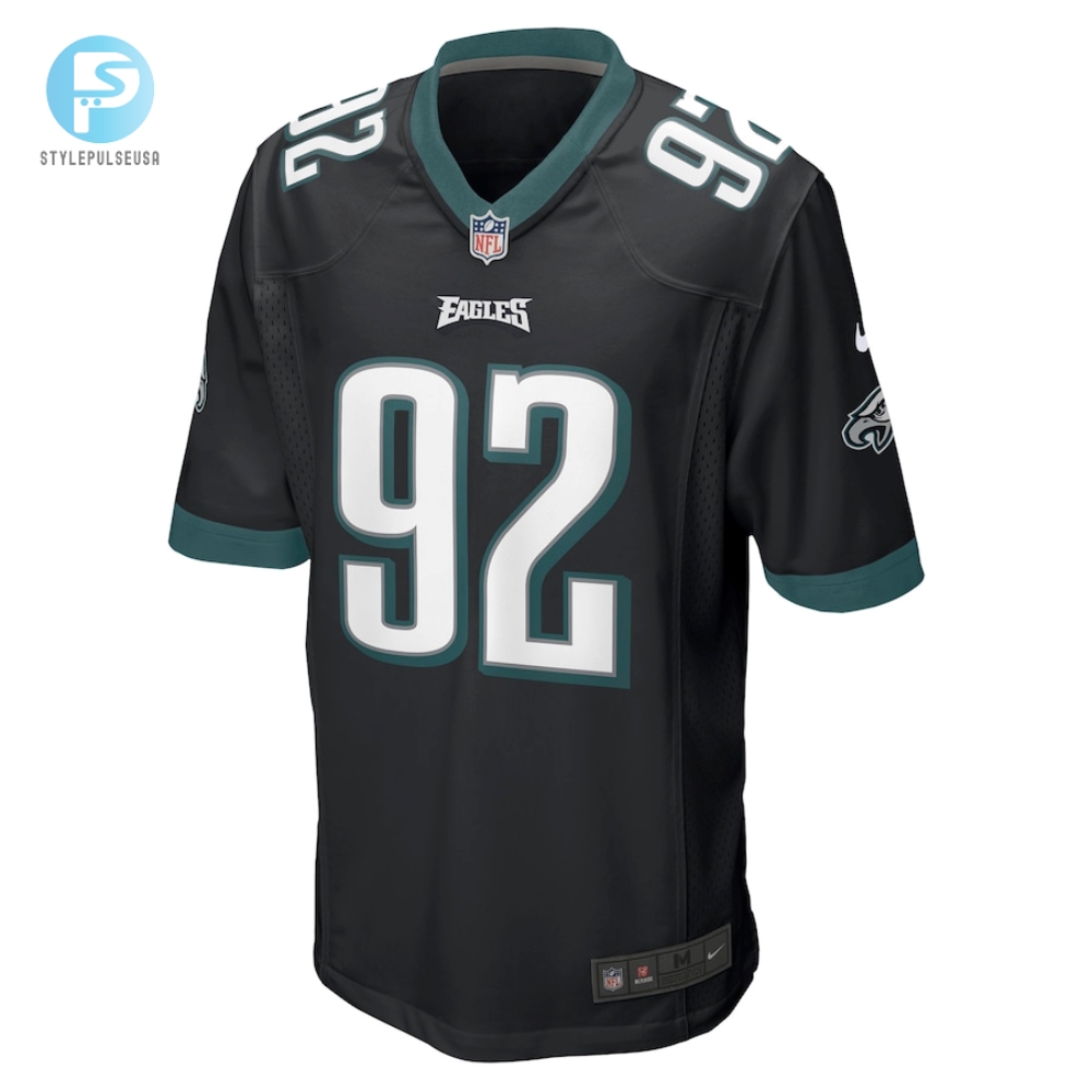 Mens Philadelphia Eagles Reggie White Nike Black Retired Player Alternate Game Jersey 