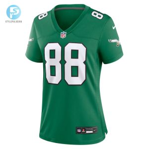 Womens Philadelphia Eagles Dallas Goedert Nike Kelly Green Alternate Game Jersey stylepulseusa 1 1