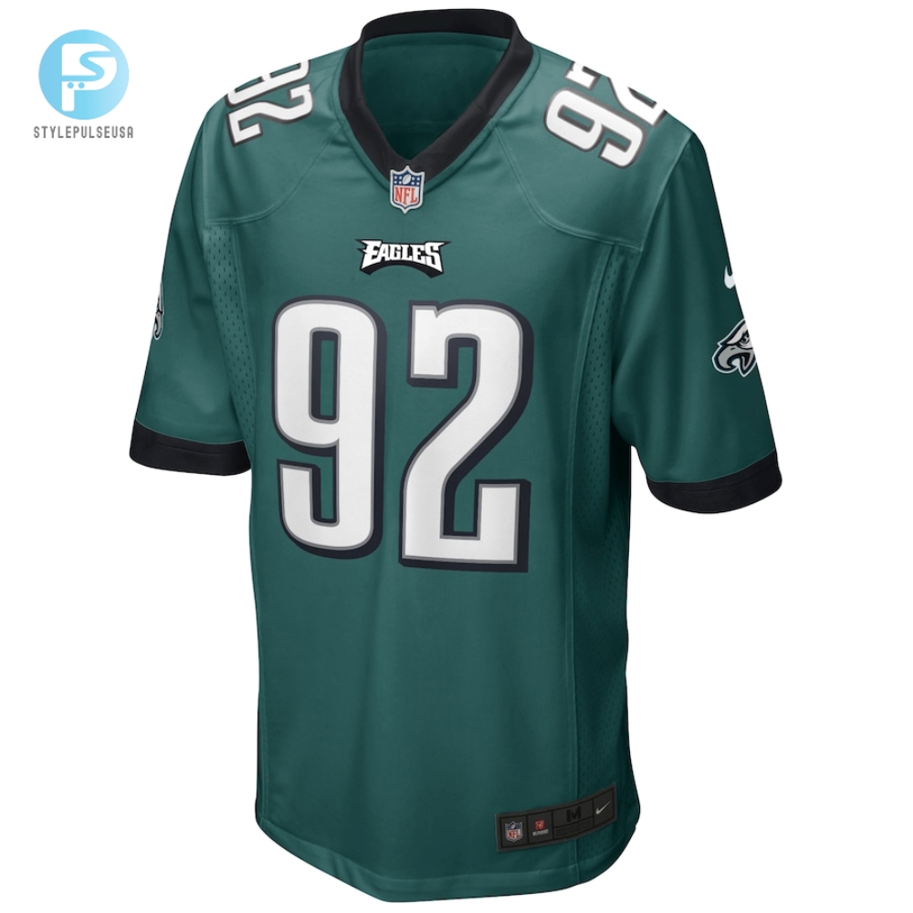 Mens Philadelphia Eagles Reggie White Nike Midnight Green Game Retired Player Jersey 