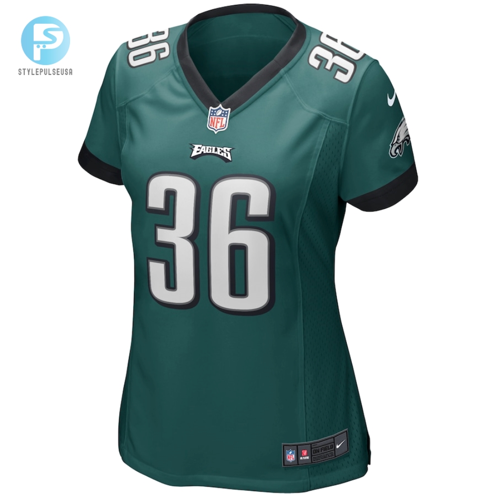 Womens Philadelphia Eagles Brian Westbrook Nike Midnight Green Game Retired Player Jersey 