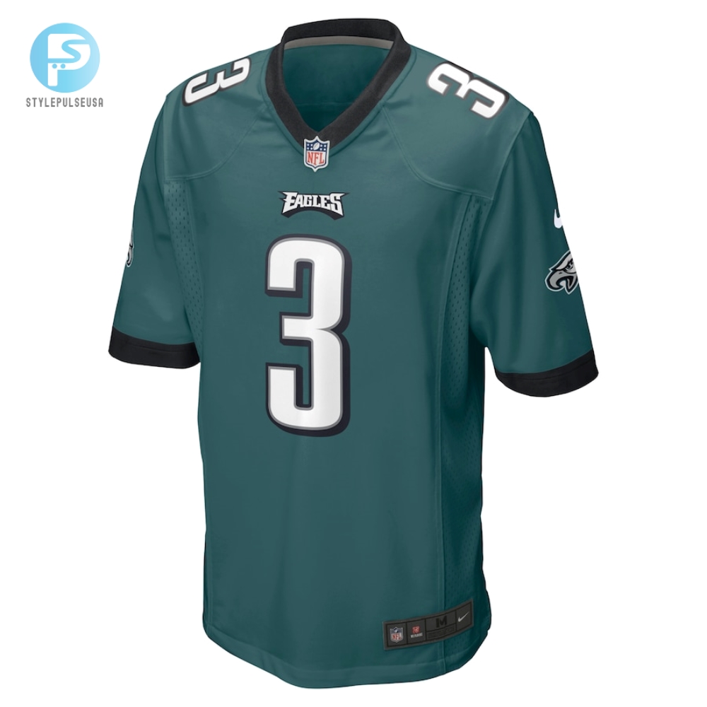 Mens Philadelphia Eagles Nolan Smith Nike Midnight Green 2023 Nfl Draft First Round Pick Game Jersey 