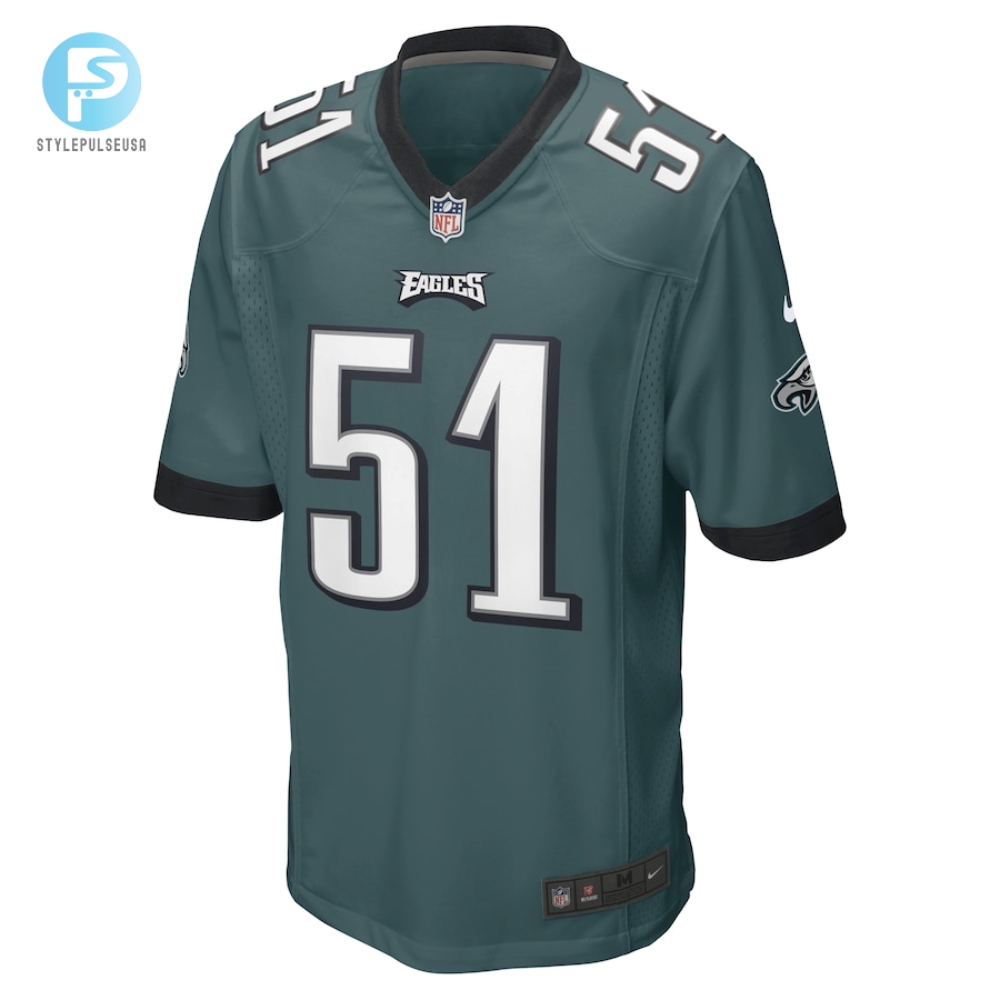 Mens Philadelphia Eagles Cam Jurgens Nike Midnight Green Game Player Jersey 