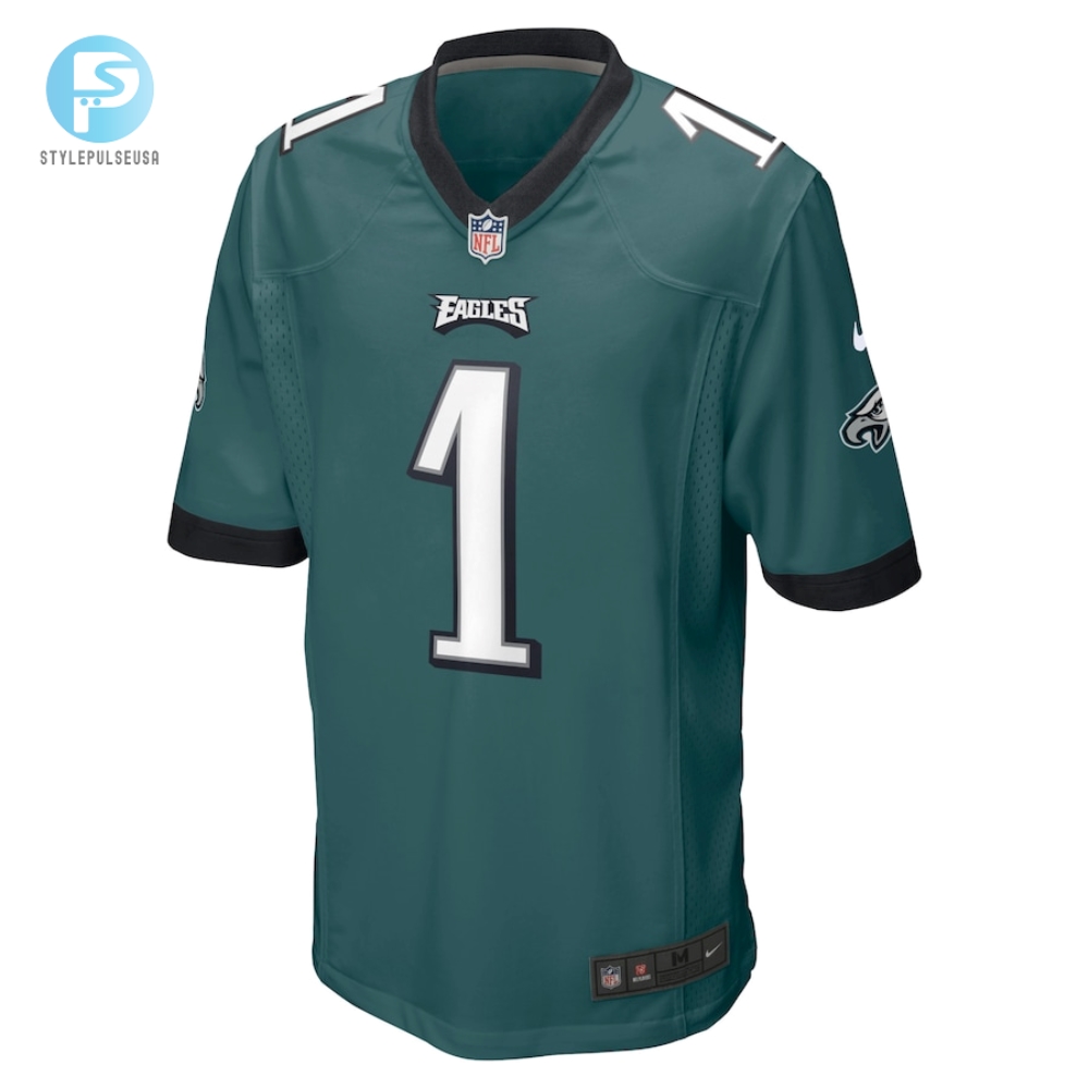 Mens Philadelphia Eagles Jalen Hurts Nike Midnight Green Team Game Jersey 