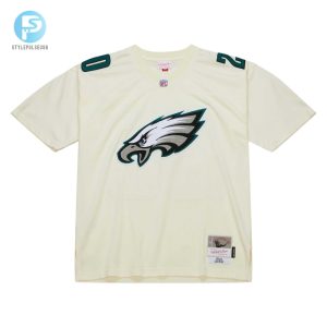 Mens Philadelphia Eagles Brian Dawkins Mitchell Ness Cream Chainstitch Legacy Jersey stylepulseusa 1 6