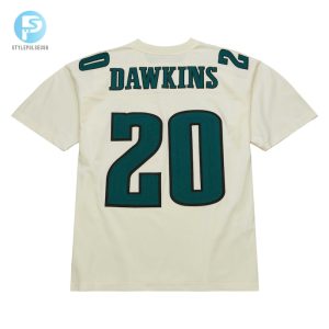 Mens Philadelphia Eagles Brian Dawkins Mitchell Ness Cream Chainstitch Legacy Jersey stylepulseusa 1 7