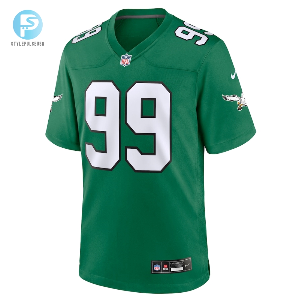 Mens Philadelphia Eagles Jerome Brown Nike Kelly Green Alternate Game Jersey 