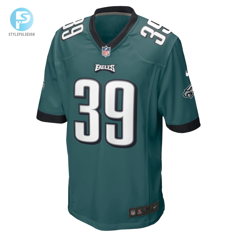 Mens Philadelphia Eagles Eli Ricks Nike Midnight Green Team Game Jersey 