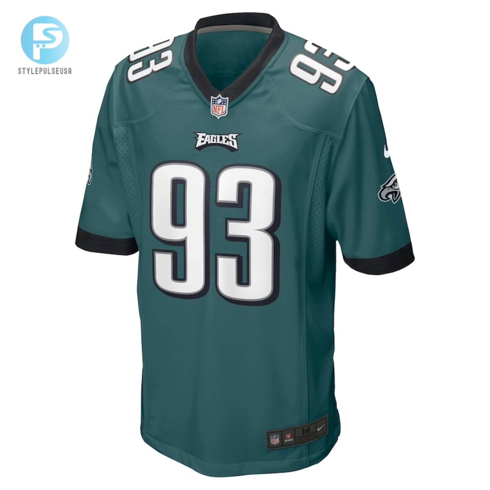 Mens Philadelphia Eagles Milton Williams Nike Midnight Green Game Jersey 