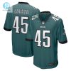 Mens Philadelphia Eagles Rick Lovato Nike Midnight Green Game Jersey stylepulseusa 1