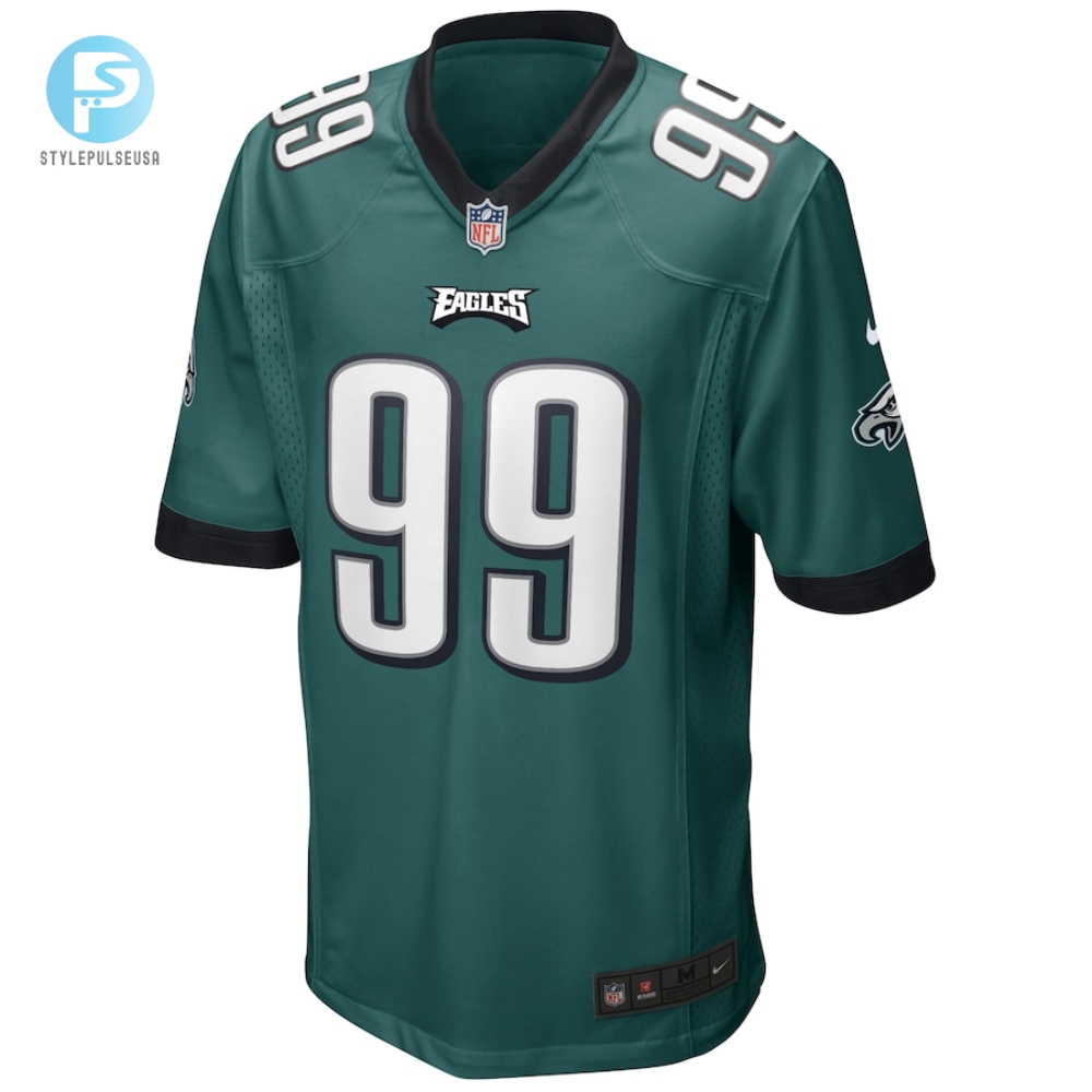 Mens Philadelphia Eagles Jerome Brown Nike Midnight Green Game Retired Player Jersey 