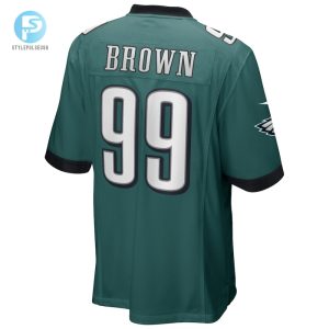 Mens Philadelphia Eagles Jerome Brown Nike Midnight Green Game Retired Player Jersey stylepulseusa 1 2