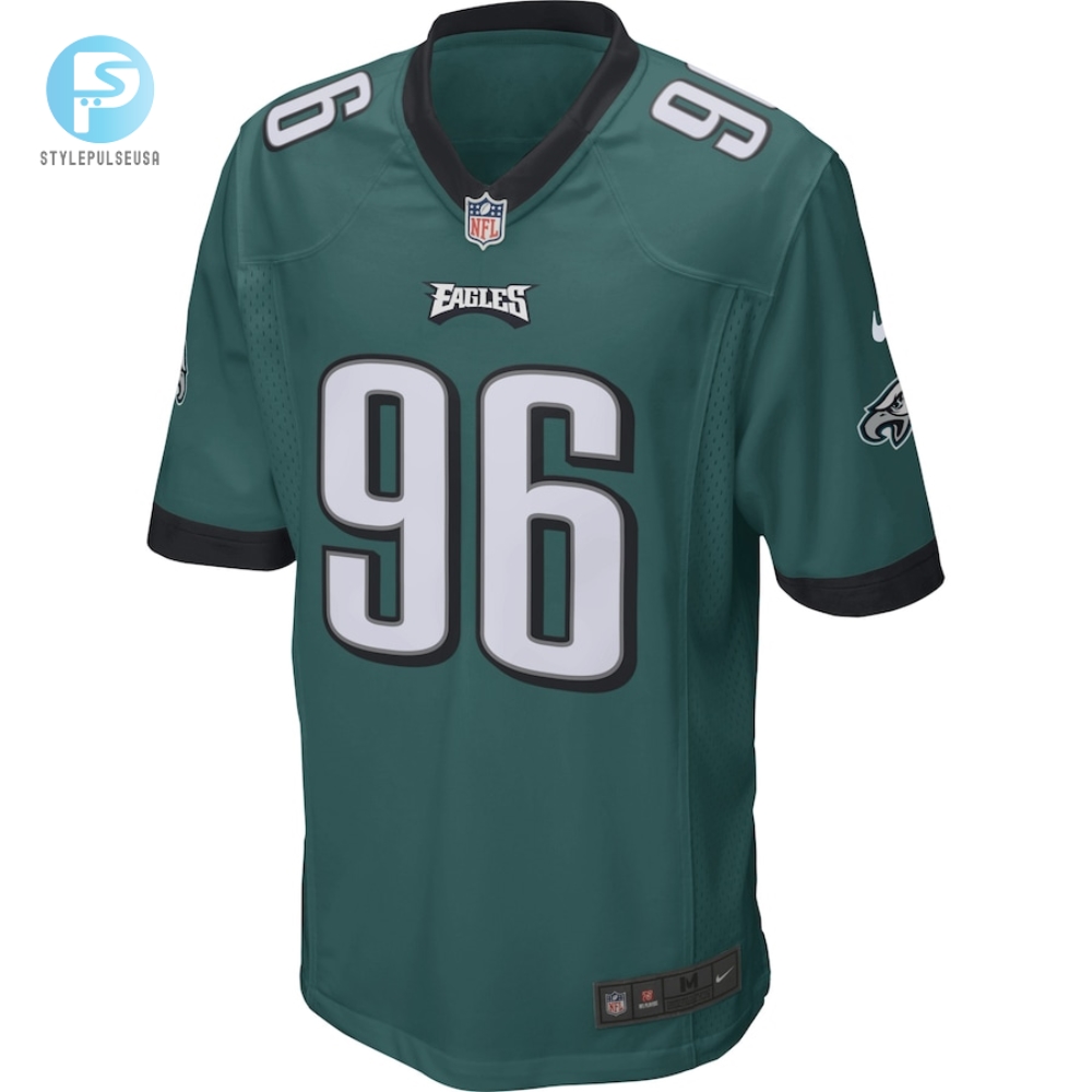 Mens Philadelphia Eagles Derek Barnett Nike Green Game Jersey 