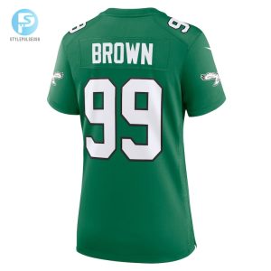 Womens Philadelphia Eagles Jerome Brown Nike Kelly Green Alternate Game Jersey stylepulseusa 1 2