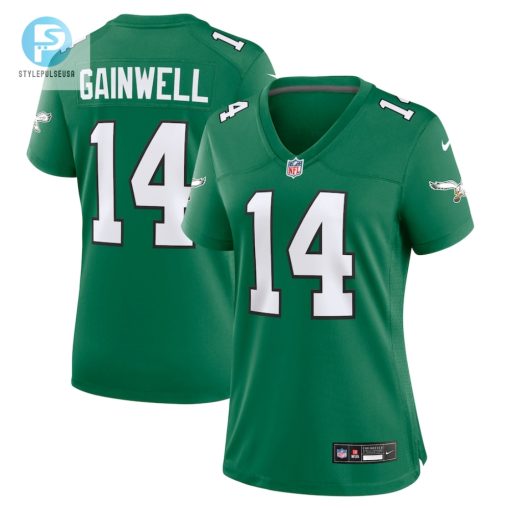 Womens Philadelphia Eagles Kenneth Gainwell Nike Kelly Green Alternate Game Jersey stylepulseusa 1
