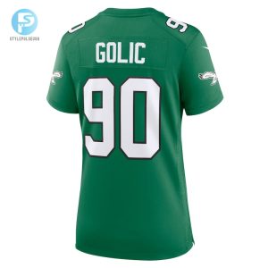 Womens Philadelphia Eagles Mike Golic Nike Kelly Green Alternate Game Jersey stylepulseusa 1 2