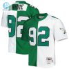 Mens Philadelphia Eagles Reggie White Mitchell Ness Kelly Greenwhite 1990 Split Legacy Replica Jersey stylepulseusa 1