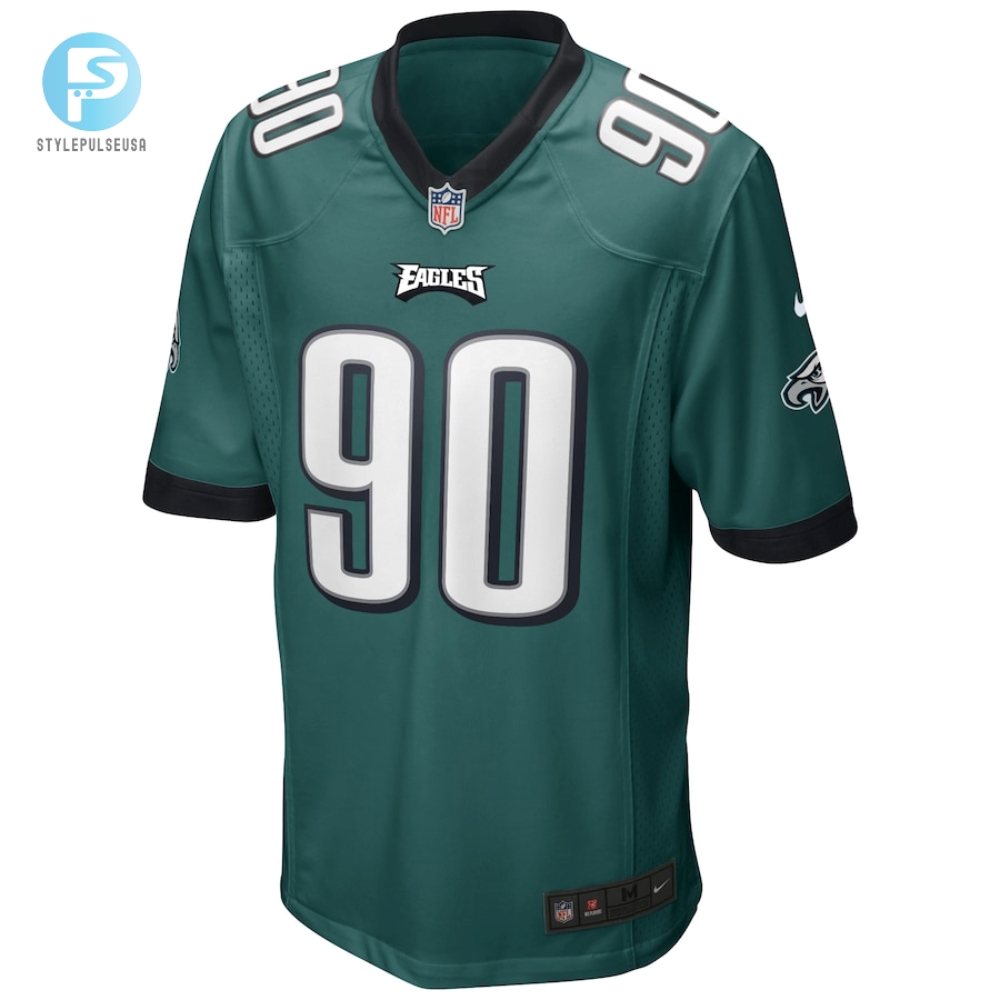 Mens Philadelphia Eagles Mike Golic Nike Midnight Green Game Retired Player Jersey 