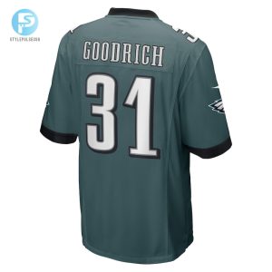 Mens Philadelphia Eagles Mario Goodrich Nike Midnight Green Game Player Jersey stylepulseusa 1 2