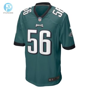 Mens Philadelphia Eagles Tyler Steen Nike Midnight Green Team Game Jersey stylepulseusa 1 1