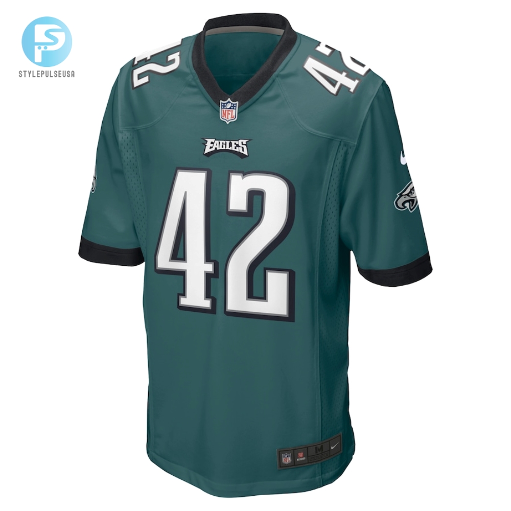 Mens Philadelphia Eagles Kindle Vildor Nike Midnight Green Game Jersey 