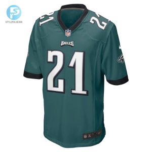 Mens Philadelphia Eagles Sydney Brown Nike Midnight Green Team Game Jersey stylepulseusa 1 1