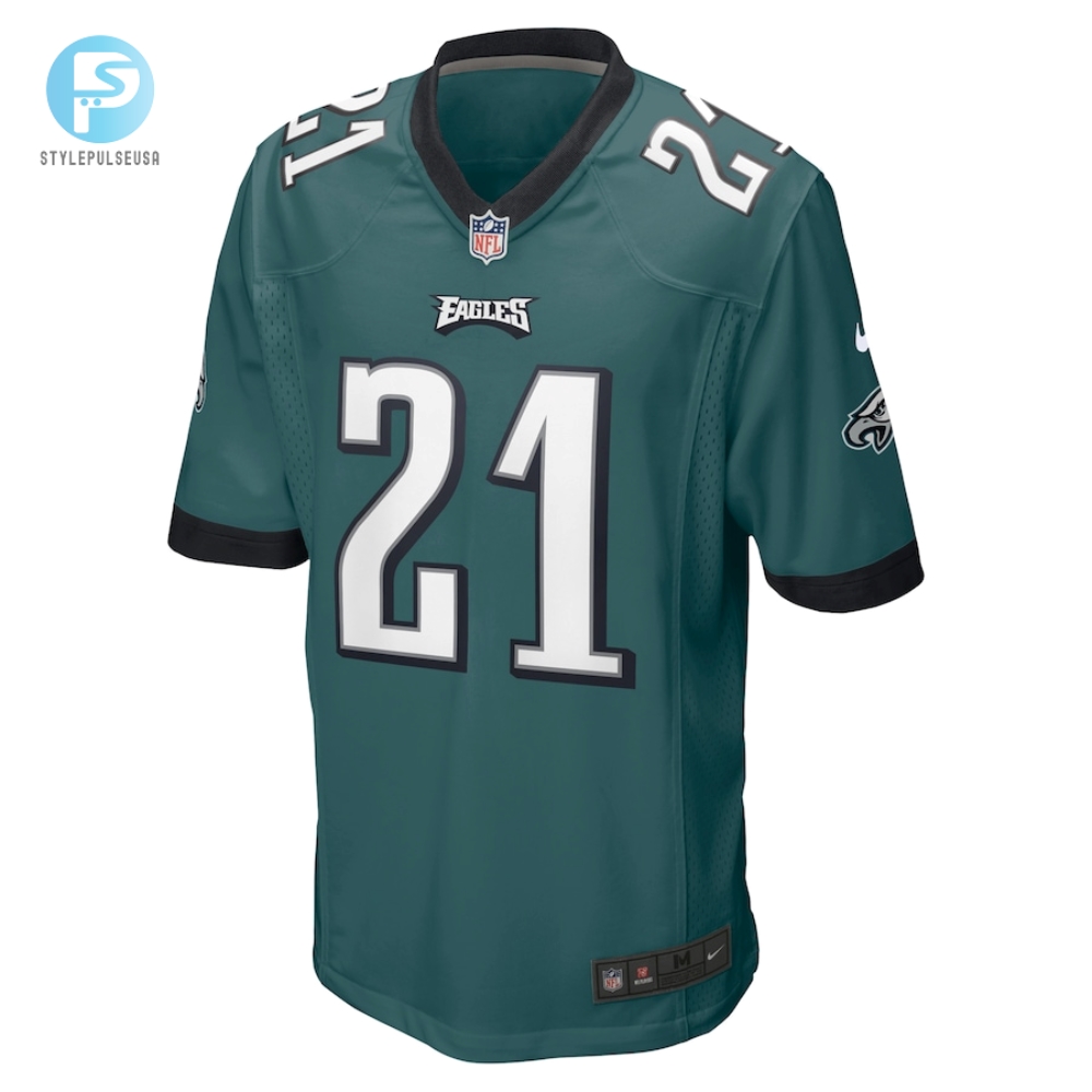 Mens Philadelphia Eagles Sydney Brown Nike Midnight Green Team Game Jersey 