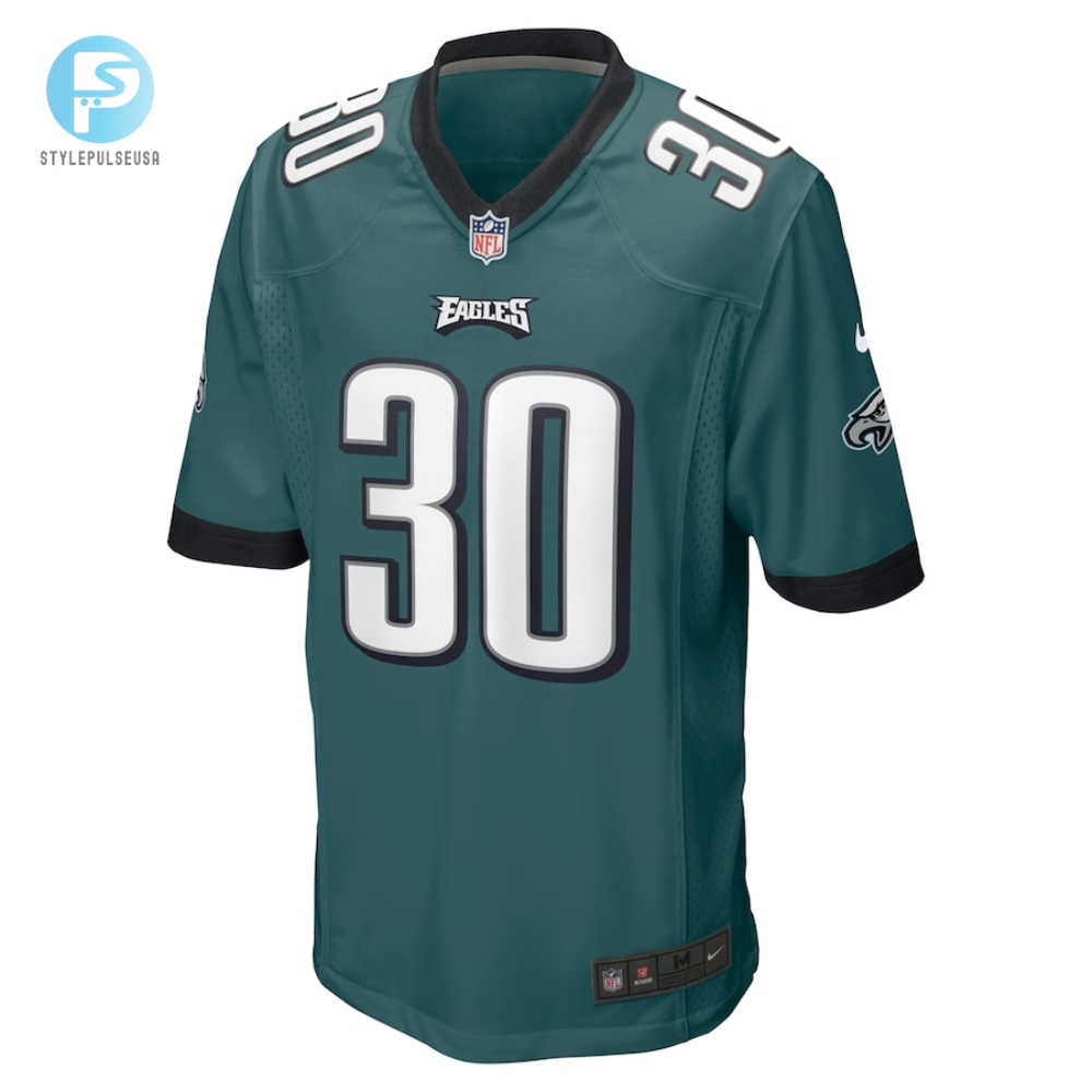 Mens Philadelphia Eagles Justin Evans Nike Midnight Green Game Player Jersey 