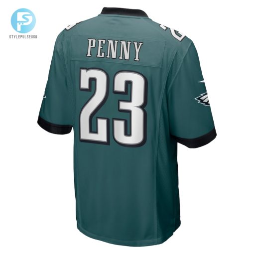 Mens Philadelphia Eagles Rashaad Penny Nike Green Game Jersey stylepulseusa 1 2