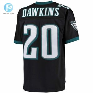 Mens Philadelphia Eagles Brian Dawkins Mitchell Ness Black Big Tall 2004 Retired Player Replica Jersey stylepulseusa 1 2