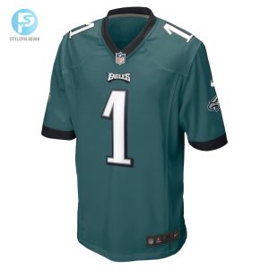 Mens Philadelphia Eagles Number 1 Dad Nike Midnight Green Game Jersey stylepulseusa 1 1