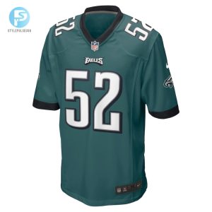 Mens Philadelphia Eagles Zach Cunningham Nike Midnight Green Team Game Jersey stylepulseusa 1 1