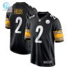 Mens Pittsburgh Steelers Justin Fields Nike Black Game Player Jersey stylepulseusa 1