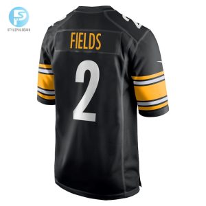 Mens Pittsburgh Steelers Justin Fields Nike Black Game Player Jersey stylepulseusa 1 2