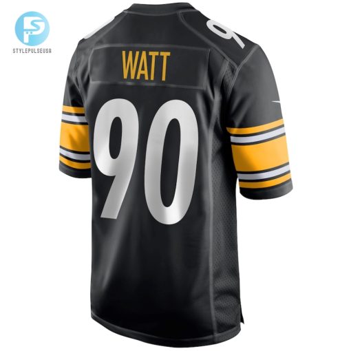 Mens Pittsburgh Steelers T.J. Watt Nike Black Game Jersey stylepulseusa 1 2