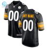 Mens Pittsburgh Steelers Nike Black Custom Game Jersey stylepulseusa 1
