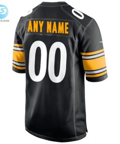 Mens Pittsburgh Steelers Nike Black Custom Game Jersey stylepulseusa 1 2