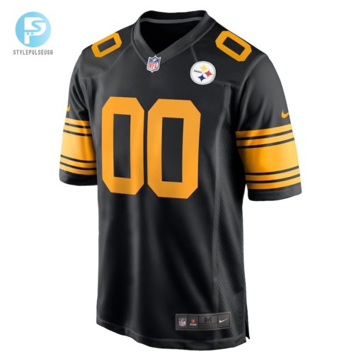 Mens Pittsburgh Steelers Nike Black Alternate Custom Game Jersey stylepulseusa 1 1