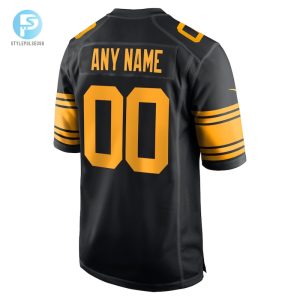 Mens Pittsburgh Steelers Nike Black Alternate Custom Game Jersey stylepulseusa 1 2